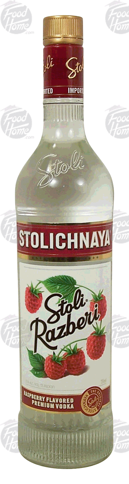 Stolichnaya Stoli Razberi raspberry flavored premium vodka, 37.5% alc. by vol. Full-Size Picture